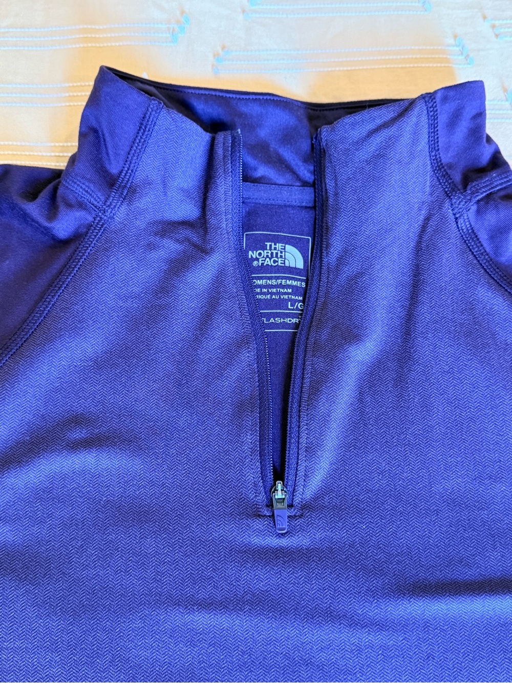 The North Face Women's Purple Quarter-Zip Pullover - Picture 2 of 3